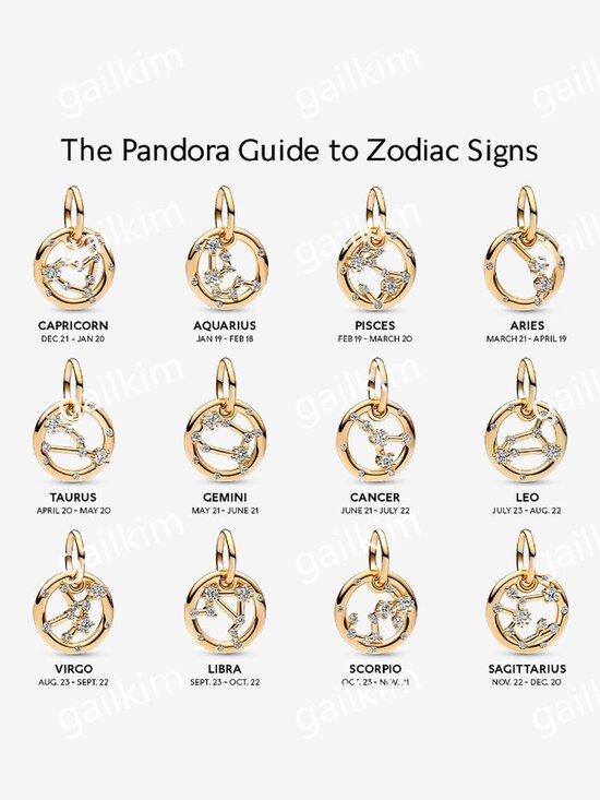 New 100% Authentic PANDORA 14K Gold Plated Scorpio Zodiac  Pandora Scorpio Zodiac Dangle Charm
